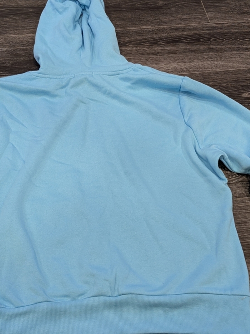 Light Blue Womens' Hooded Pullover Sweatshirt
